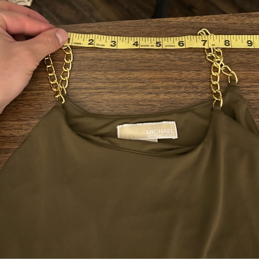 Michael Kors Moss Green Cami - Quiet Luxury / Boho Chic XS❤️ - Picture 8 of 11